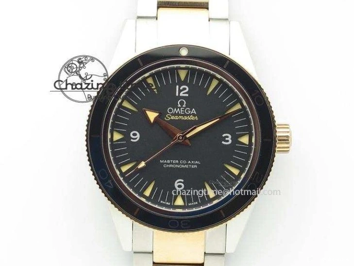 0417 Fashionable Seamaster Diver 300M ZF 1:1 Best Edition Blue Ceramic Blue Dial on Blue Rubber Strap A 7822